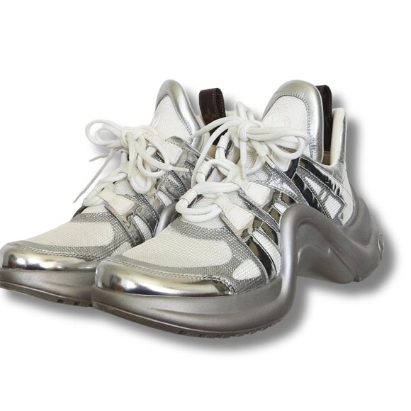 Louis Vuitton Archlight Sneakers in Silver – Size 38.5 (Women’s 8) - Picture 3 of 5